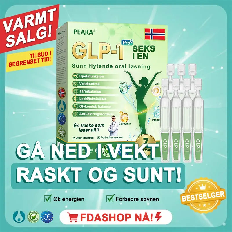 | Offisiell Butikk🏥 | 🇳🇴𝐏𝐄𝐀𝐊𝐀® 𝐺𝐿𝑃-𝟏 𝑺𝒊𝒙-𝒊𝒏-𝑶𝒏𝒆 𝑯𝒆𝒂𝒍𝒕𝒉 𝑺𝒐𝒍𝒖𝒕𝒊𝒐𝒏 𝑶𝒓𝒂𝒍 𝑳𝒊𝒒𝒖𝒊𝒅 (𝐁𝐚𝐫𝐞 𝐞́𝐧 𝐠𝐚𝐧𝐠 𝐨𝐦 𝐝𝐚𝐠𝐞𝐧, 𝐬𝐲𝐧𝐥𝐢𝐠𝐞 𝐟𝐨𝐫𝐚𝐧𝐝𝐫𝐢𝐧𝐠𝐞𝐫 𝐩𝐚̊ 𝟕 𝐝𝐚𝐠𝐞𝐫） ✅ For fedme, hjerte- og karsykdommer, diabetes, søvnapné, tarmhelse, leddproblemer og mer 💯